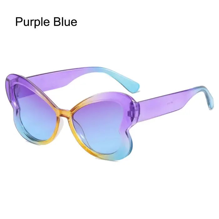 Lunettes de soleil papillon nickel é pour dames, nuances de documents, bonbons colorés, lunettes de 