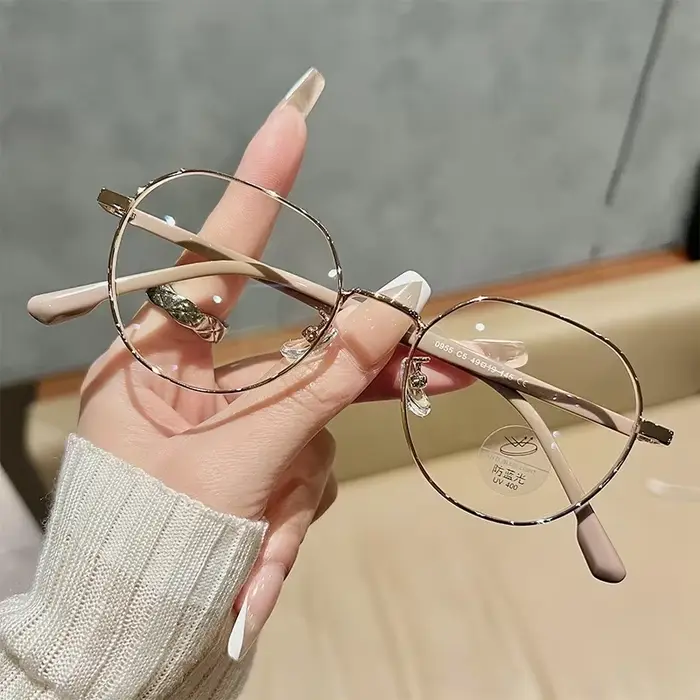 Nouvelles Lunettes de Lecture Rétro Ultralégères 2025 – Design de Luxe, Monture Ronde, avec Dioptrie