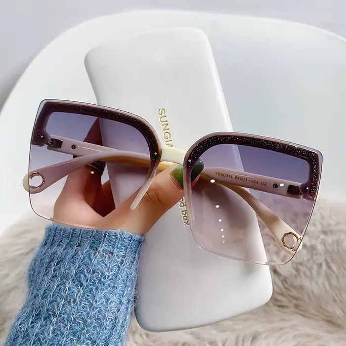 Lunettes de soleil surdimensionnées pour hommes et femmes