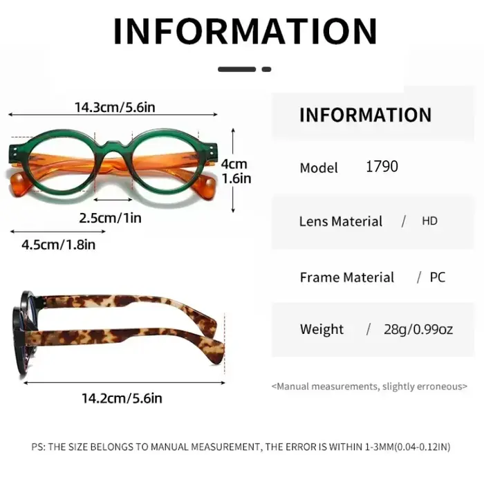 Lunettes de lecture simples à la mode