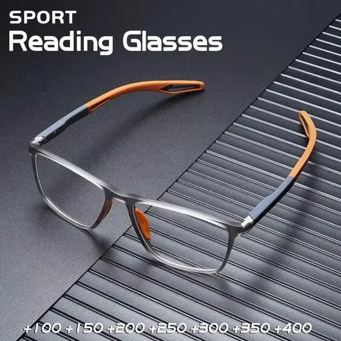 Mode TR90 lunettes de lecture pour hommes printemps jambe sport presbytie