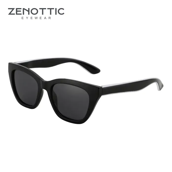 Lunettes de soleil polarisées carrées ZENOTTIC 2026 – Monture épaisse tendance pour femme, protectio
