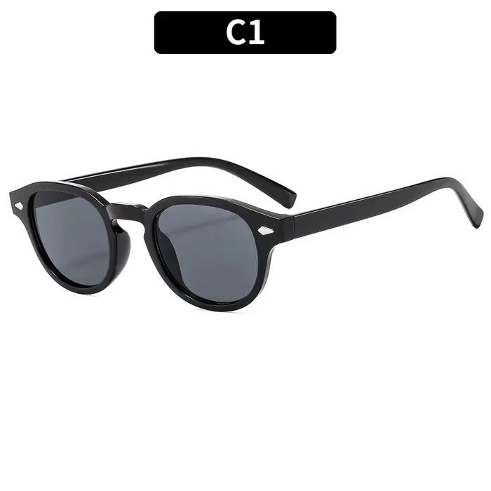 Lunettes de soleil rondes en écaille de tortue vintage pour femmes et hommes, design de marque rétro