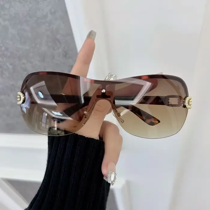 Lunettes de soleil carrées décontractées pour hommes et femmes, lunettes de soleil dégradées, marque