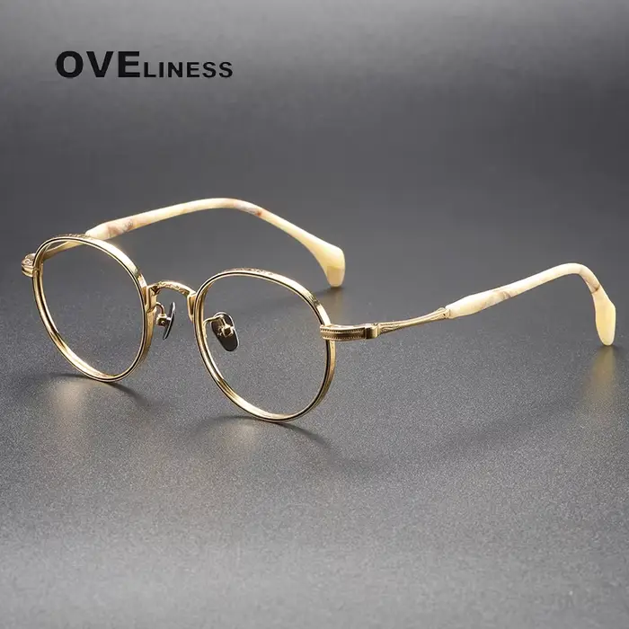 Monture de lunettes en titane pur pour hommes et femmes