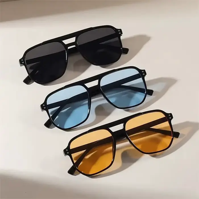 Lunettes de soleil punk vintage pour hommes et femmes