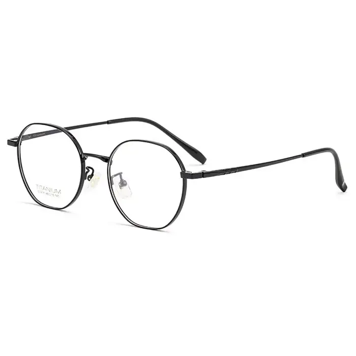 Monture de lunettes en titane pur pour femmes, style avec charnières à ressort, lunettes optiques à 