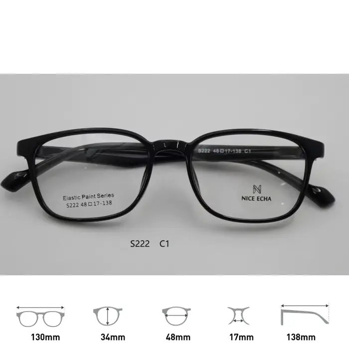 Nouvelles Lunettes Tendance Style Influenceur Instagram Monture Carrée Petite Taille TR90 pour Visag