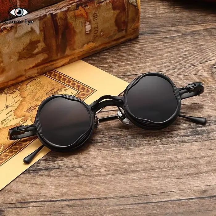 Nouvelles Lunettes de Soleil Magnétiques Ultra Légères en Titane Pur, Haut de Gamme, Homme, Polygone