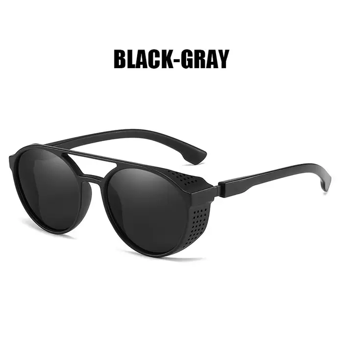 JSJM 2022 Nouvelles Lunettes de Soleil Polarisées pour Hommes, Marque de Luxe, Design Classique Rond