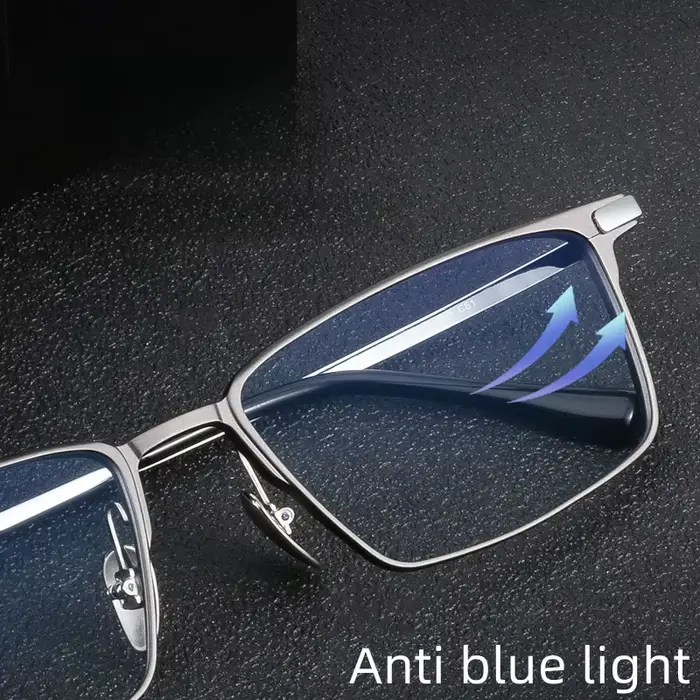 FIRADA mode lunettes confortables Vintage carré pur titane lunettes affaires Prescription lunettes c