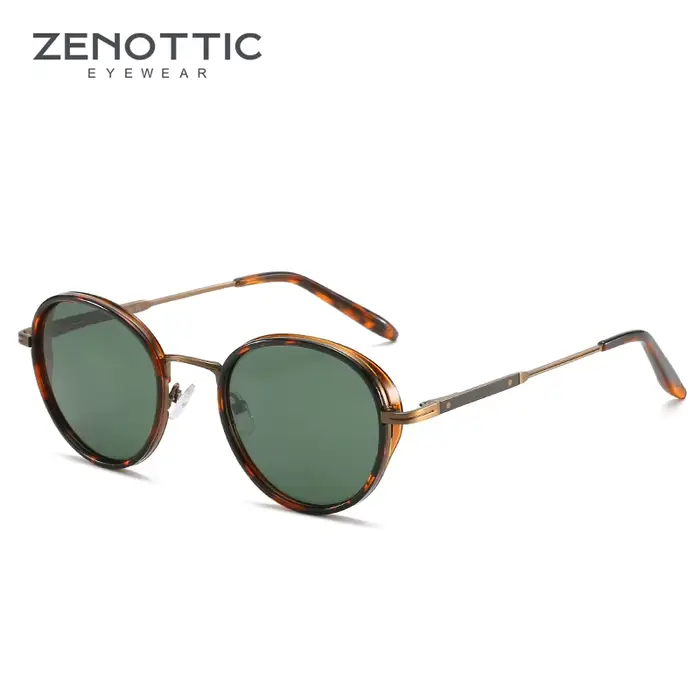 ZENOTTIC 2026/2025 Lunettes de soleil steampunk rondes/carrées polarisées pour femmes et hommes, sty