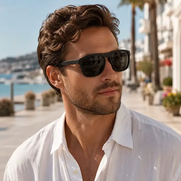 Lunettes de soleil carrées polarisées pour femmes et hommes
