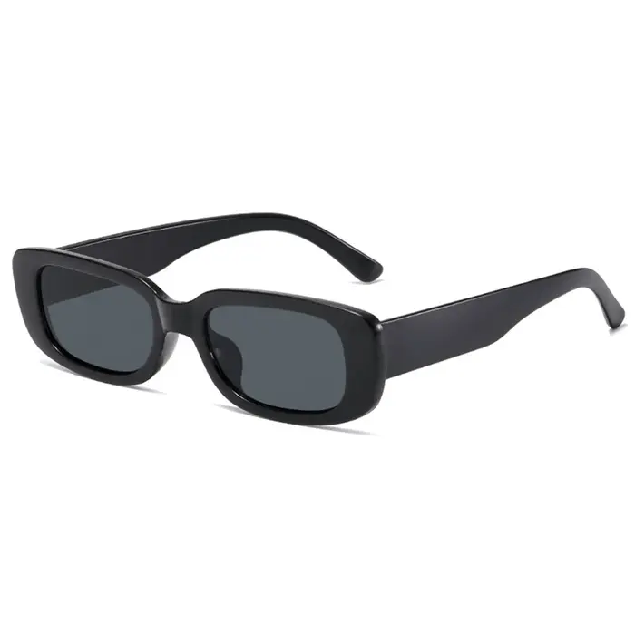 Petites lunettes de soleil carrées pour femmes, monture en plastique noir/blanc/rouge/Orange, lunett