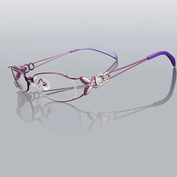 Cadre de lunettes en alliage papillon pour femmes