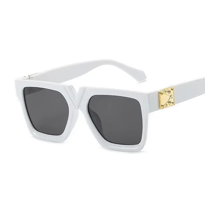 Lunettes de soleil de mode femme marque concepteur luxe lentille