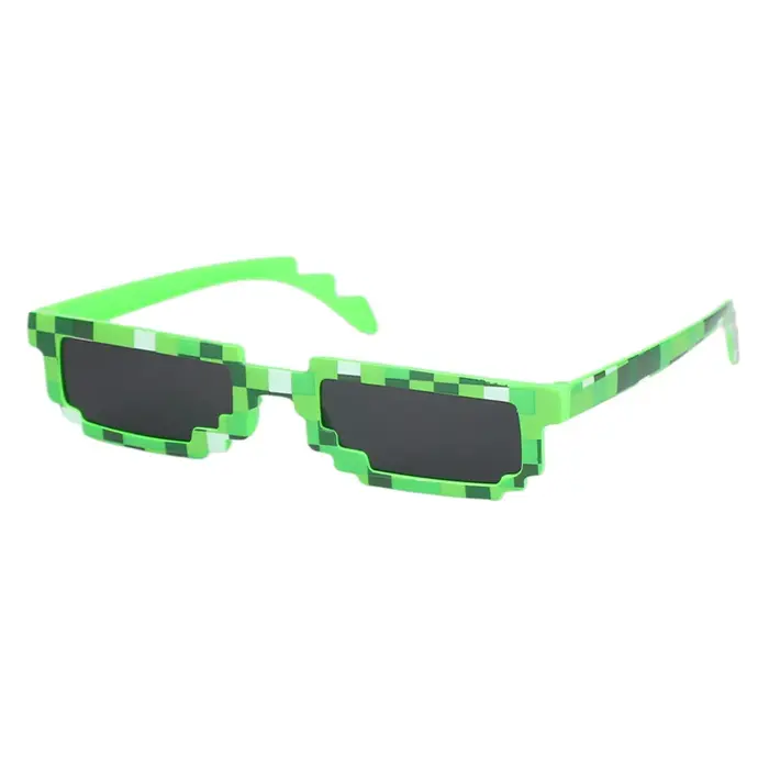 Lunettes de soleil carrées Pixel Mosaic Funky, protection UV400, lunettes de soleil fantaisie unisex