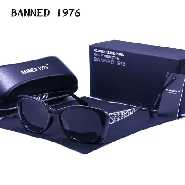 Lunettes de soleil polarisées en cristal pour femmes, lunettes de soleil design Cateye, lunettes de