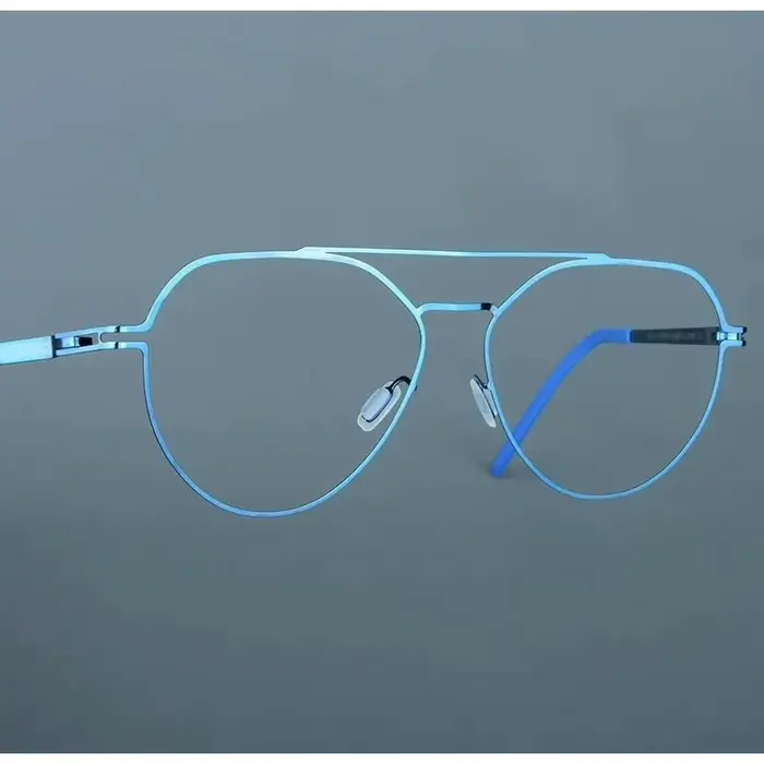 Lunettes allemandes ultralégères à Double faisceau, grandes montures faites à la main sans vis pour 