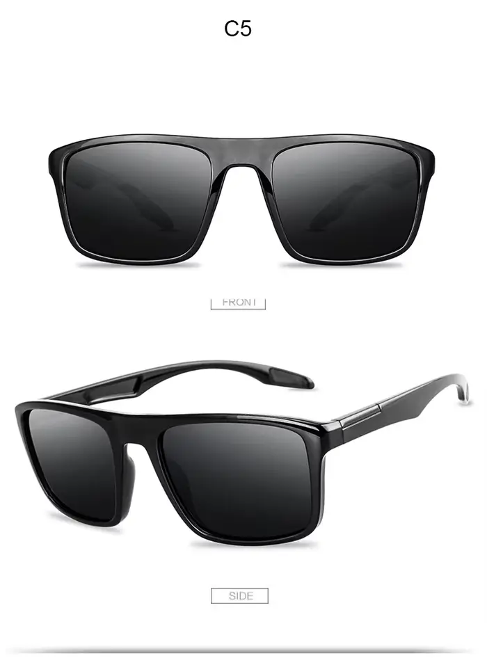Lunettes de conduite classiques pour hommes, lunettes de soleil polarisées de styliste, pêche, rando