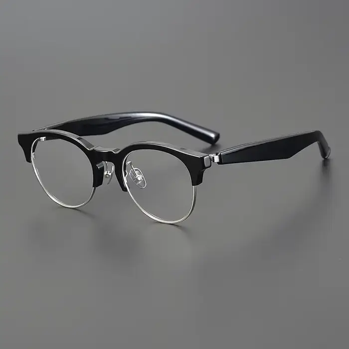 Style japonais lunettes cadre M-92 fait à la main qualité Vintage acétate ovale lunettes hommes femm