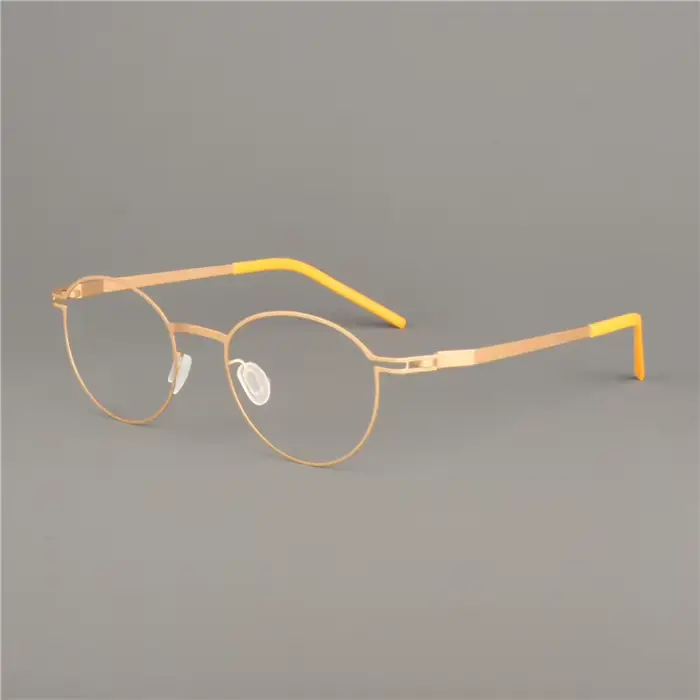 Lunettes rondes sans vis ultralégères pour hommes et femmes, lunettes de myopie, lunettes, cadre, co