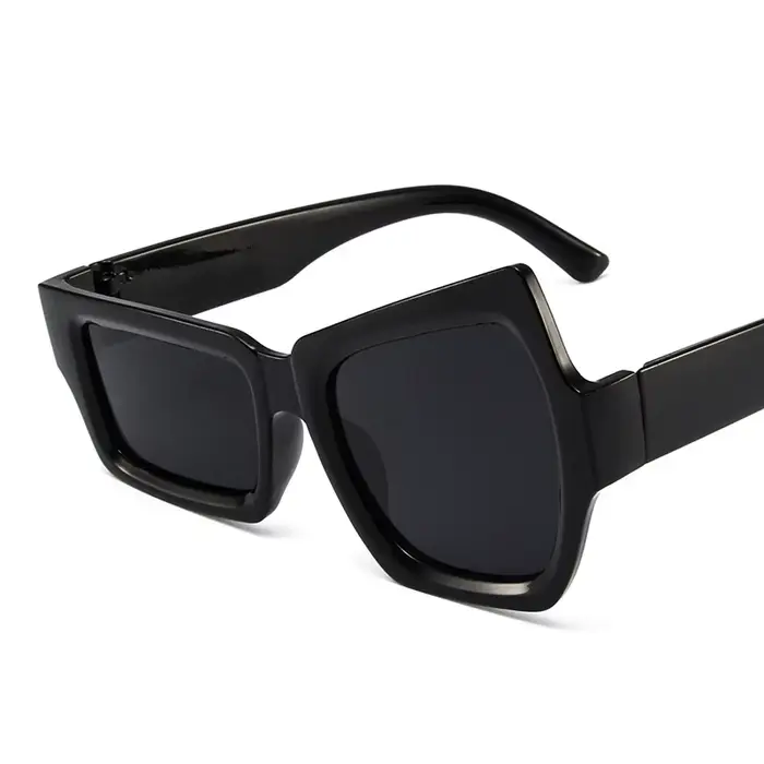 Mode lunettes De soleil carrées irrégulières homme marque De mode concepteur personnalité lunettes D