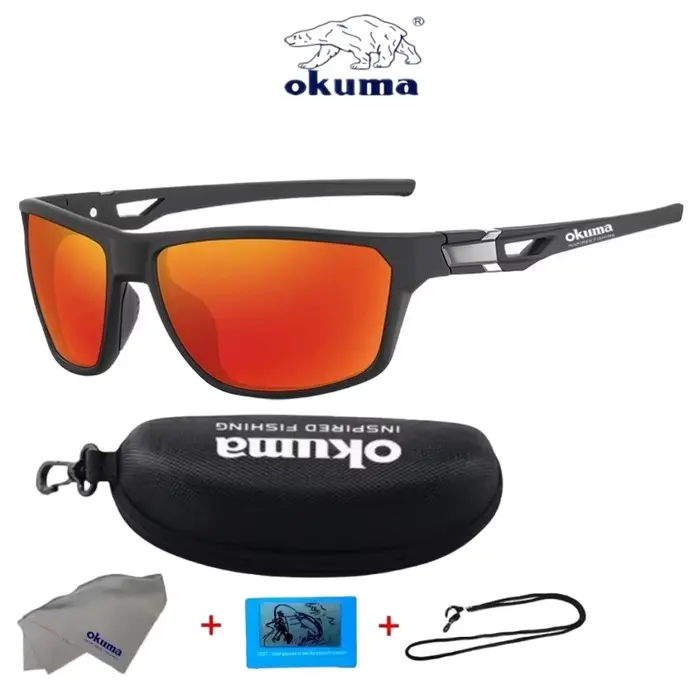 OKUMA Nouvelles Lunettes de Soleil Sportives Polarisées Colorées pour l'Extérieur Anti-UV à Verres Photochromiques 3098