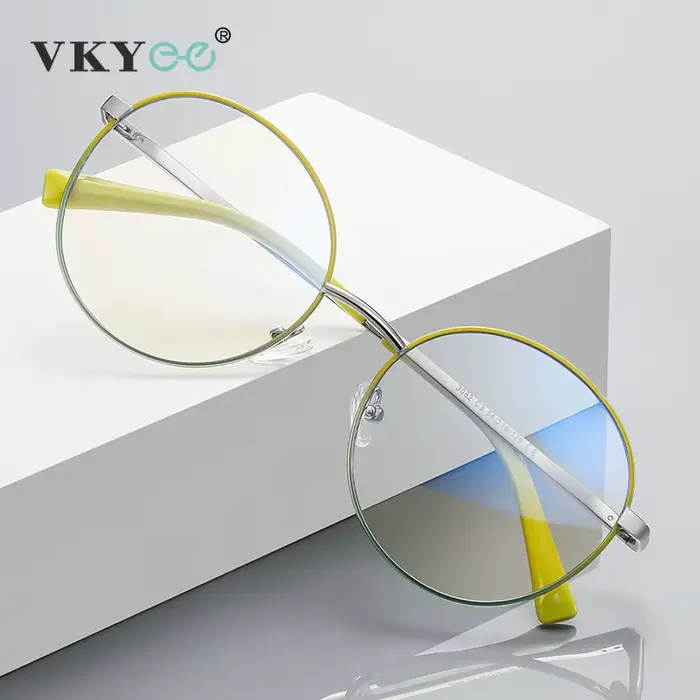 VICKY rétro rond myopie lunettes de Prescription hypermétropie pour les femmes lecture CR39 Anti lum