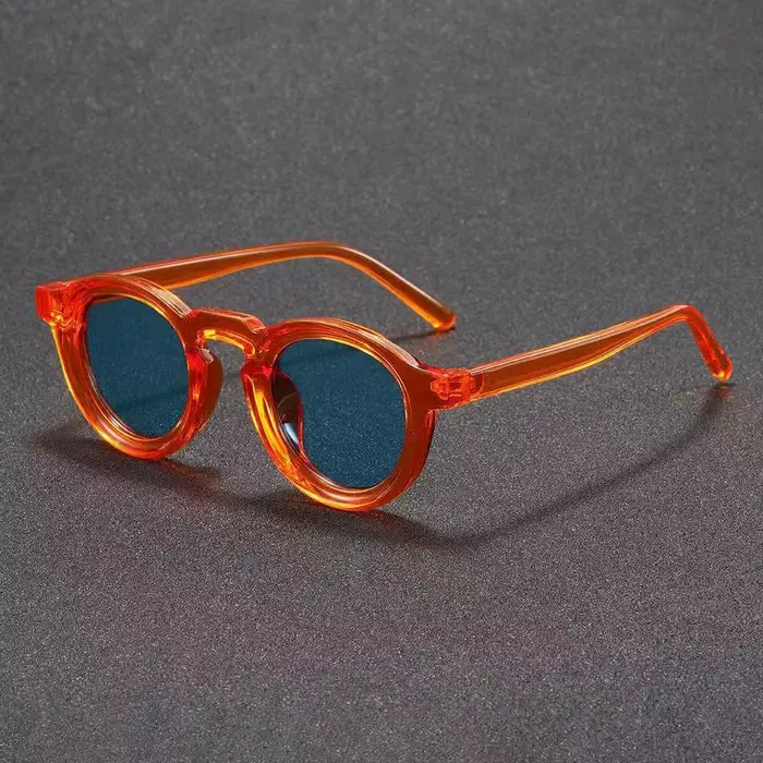 Nouvelles Lunettes de Soleil Rondes Vintage pour Femmes et Hommes, Lunettes de Soleil Circulaires de