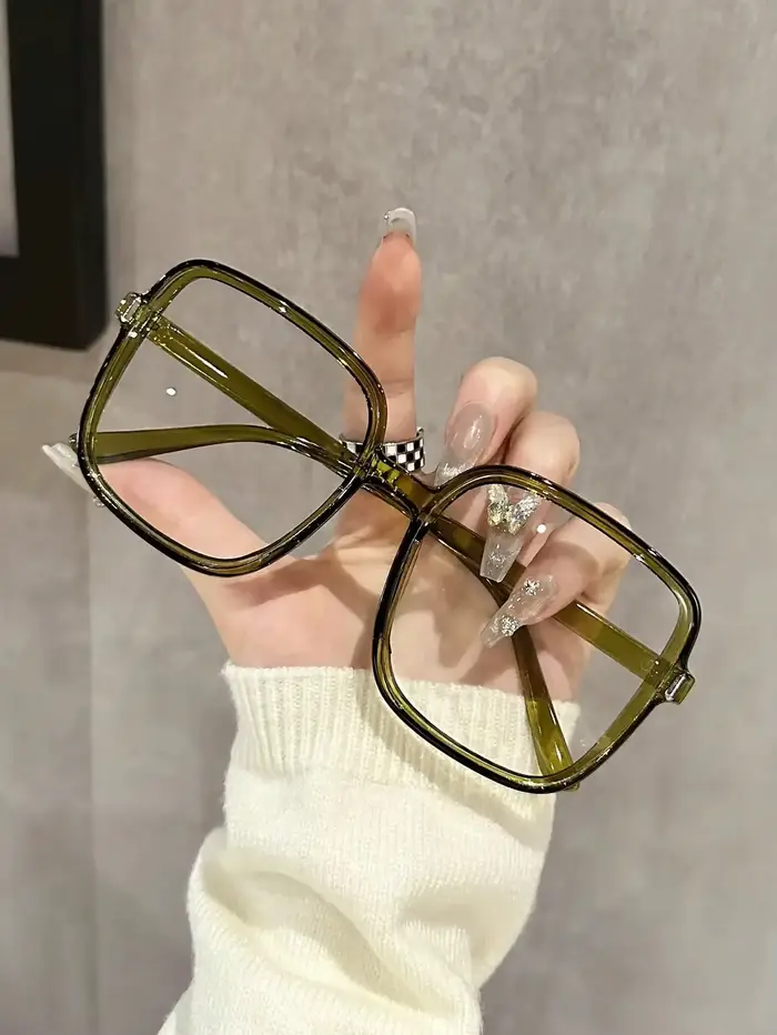 Lunettes carrées surdimensionnées sans Prescription, à la mode, avec cadre exquis, adaptées à un usa