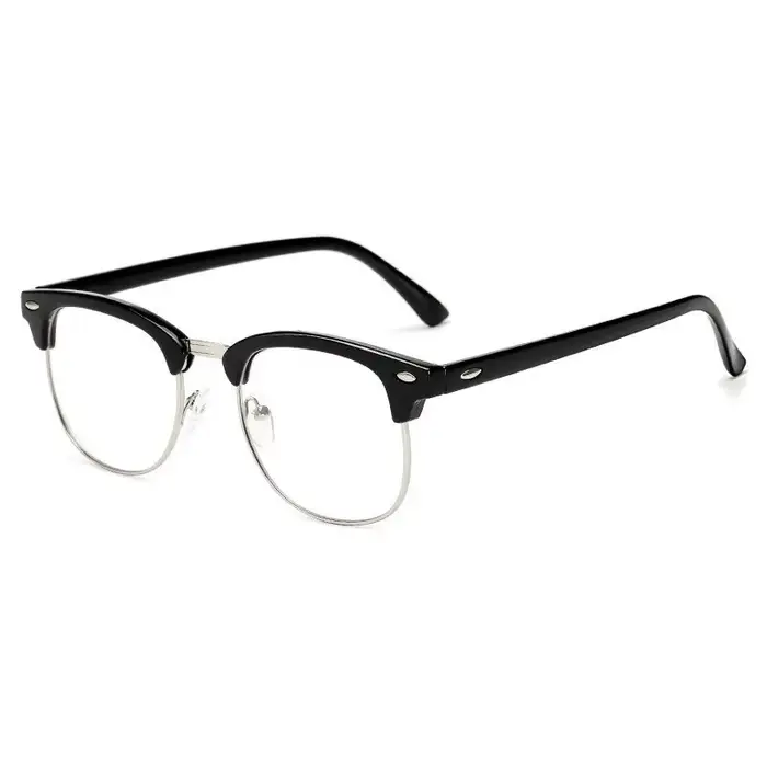 Lunettes de lecture et de jeu anti-lumière bleue pour hommes, lunettes d'ordinateur rétro, 1PC