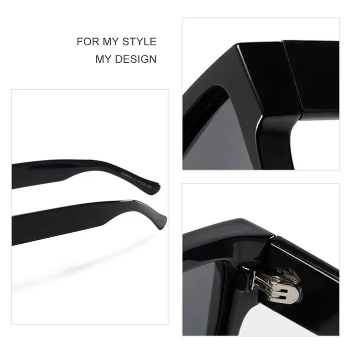 CATERSIDE rétro carré grandes lunettes homme acétate noyau insérer Temple haute qualité femmes lunet