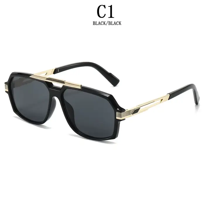 Lunettes de soleil Vintage Oculos de styliste pour hommes, lunettes de soleil de luxe en plein air, 