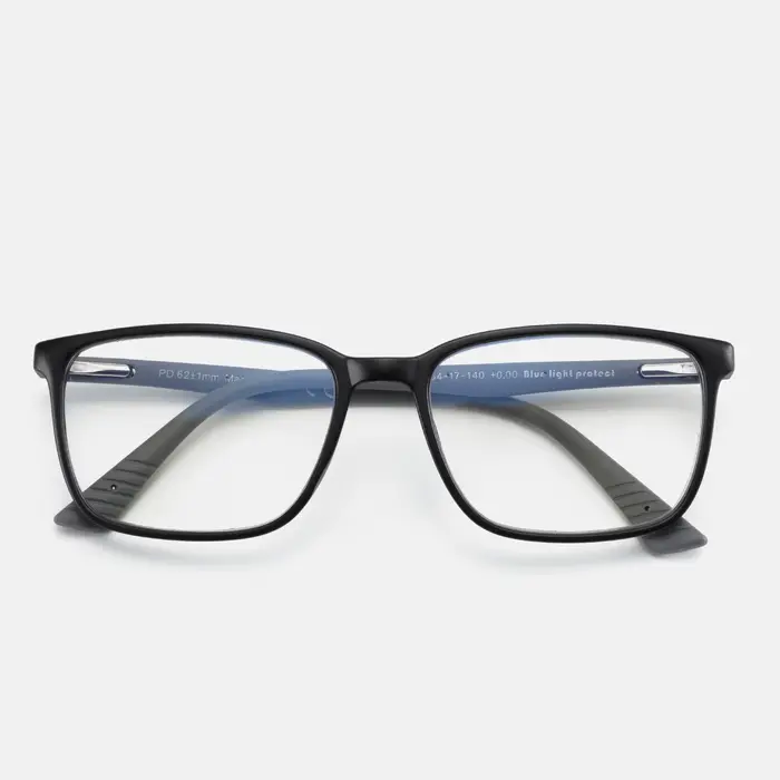 ZENOTTIC Lunettes de prescription carrées unisexes avec verres photochromiques et filtre de lumière 