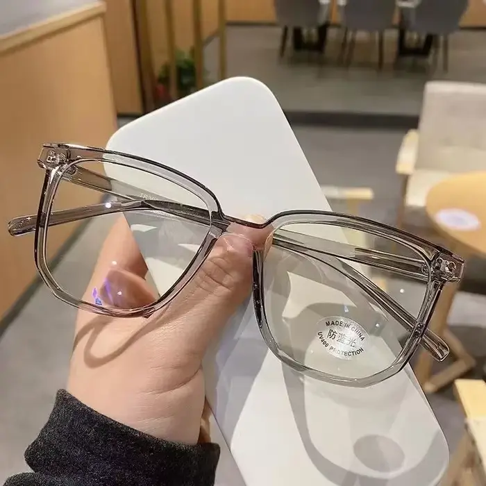 Lunettes amincissantes à monture large, design carré ultra léger, anti-lumière bleue, unisexe, pour 