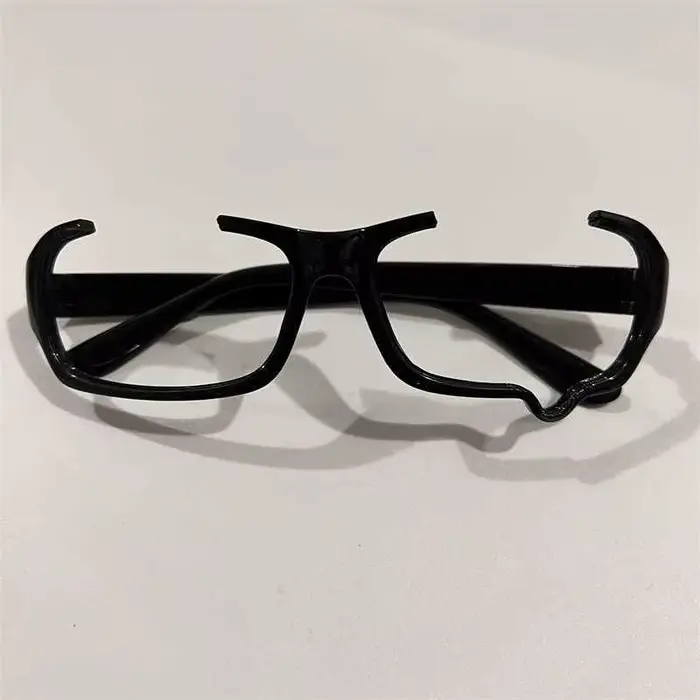 Lunettes demi-monture à la mode avec larmes, lunettes de sous-culture de Style mignon et animé sans 