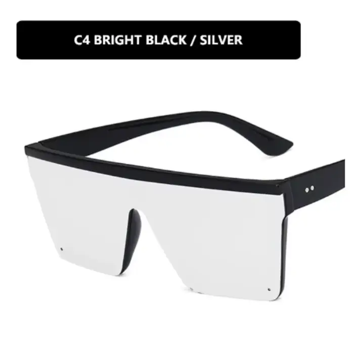 Lunettes de soleil une pièce à grande monture, tendance européenne et américaine, pour hommes et fem