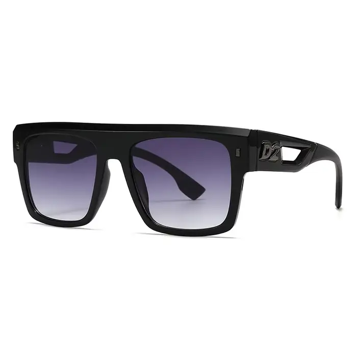 Nouvelles lunettes de soleil de créateur de mode pour hommes et femmes avec des lignes simples et mi