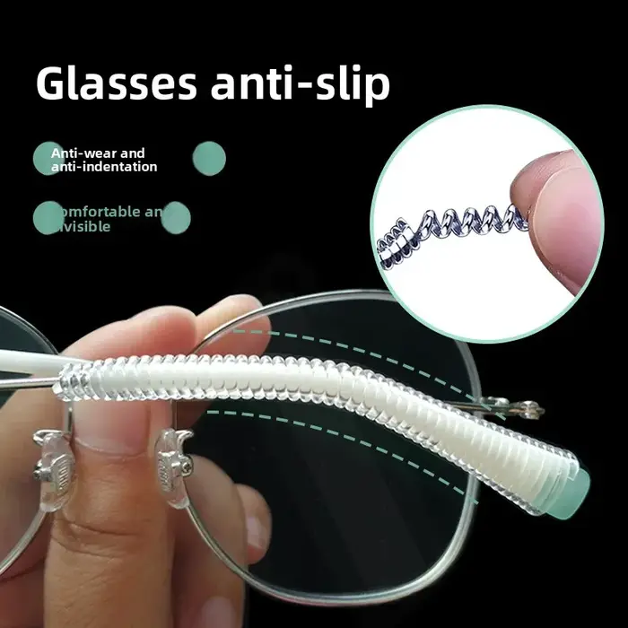 Lunettes antidérapantes, crochets d'oreille en Silicone pour le sport, poignées de cadre de retenue 