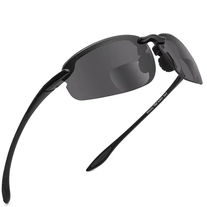 MAXJULI Lunettes de soleil bifocales pour femmes et hommes, monture TR90 ultra légère et protection