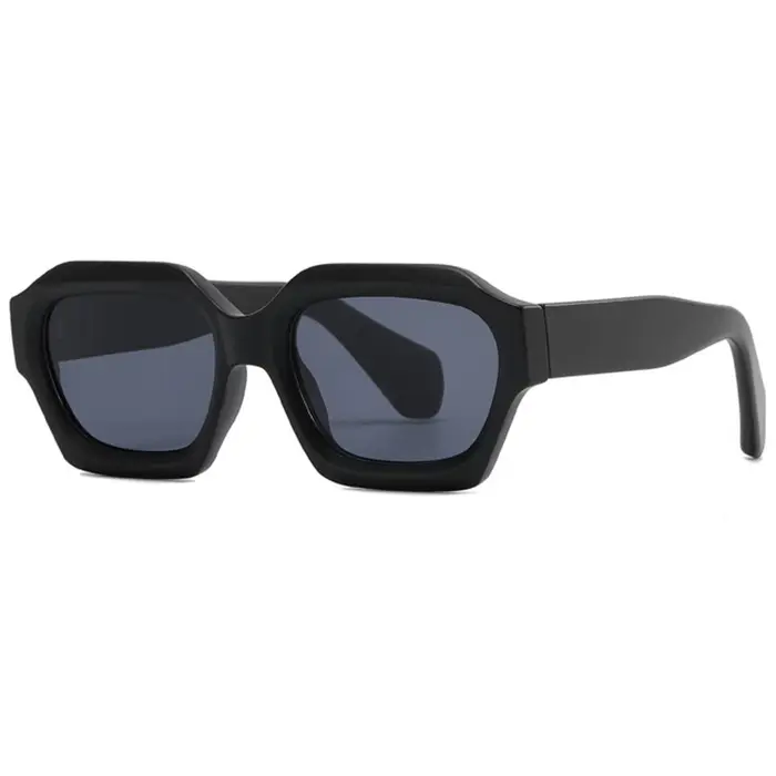 SHEEN KELLY lunettes de soleil rétro Hexagonal épais hommes femmes à la mode surdimensionné carré ép