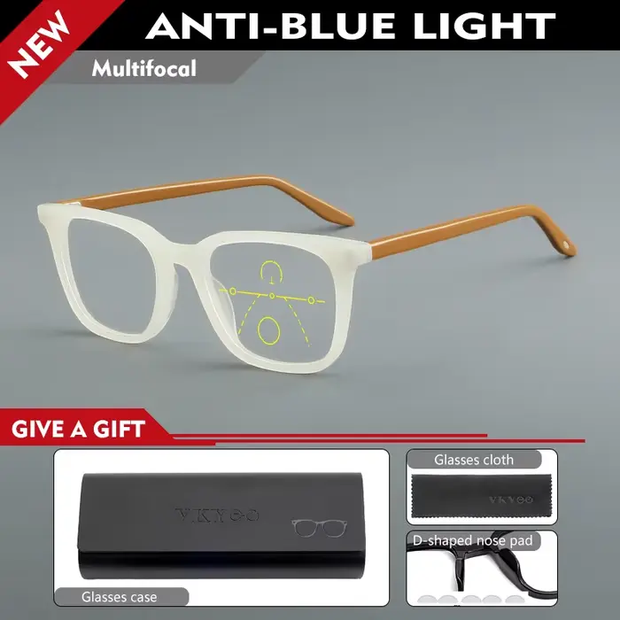 Lunettes rétro classiques VICKI pour hommes et femmes. Haute qualité. Anti-lumière bleue. Sur mesure
