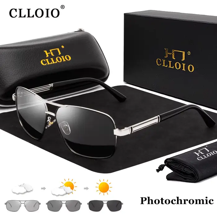 Lunettes de soleil photochromiques classiques pour hommes et femmes