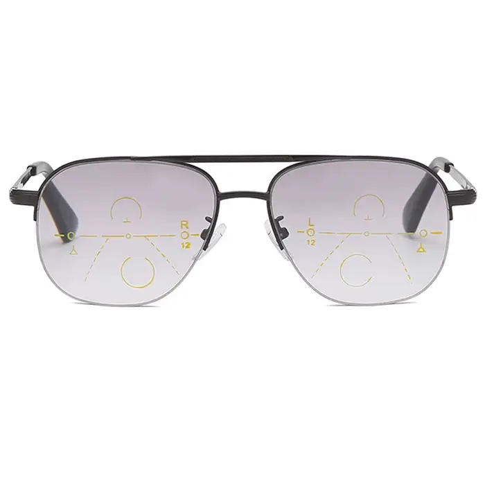 Lunettes de lecture progressives multifocales pour hommes et femmes, mode Anti rayons bleus presbyte