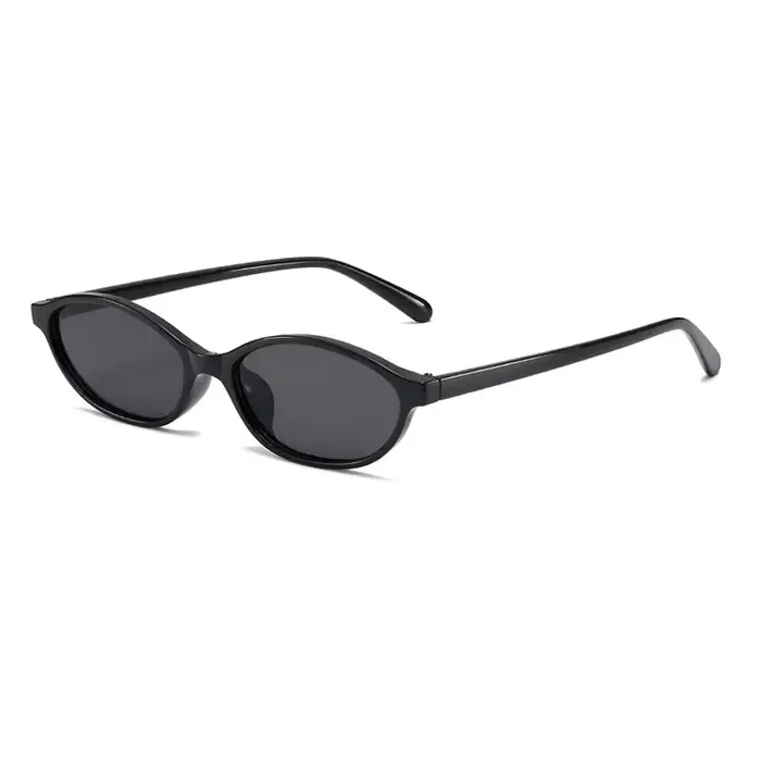 Lunettes de soleil ovales œil de chat rétro pour femmes, lunettes de soleil design des années 90, Y2