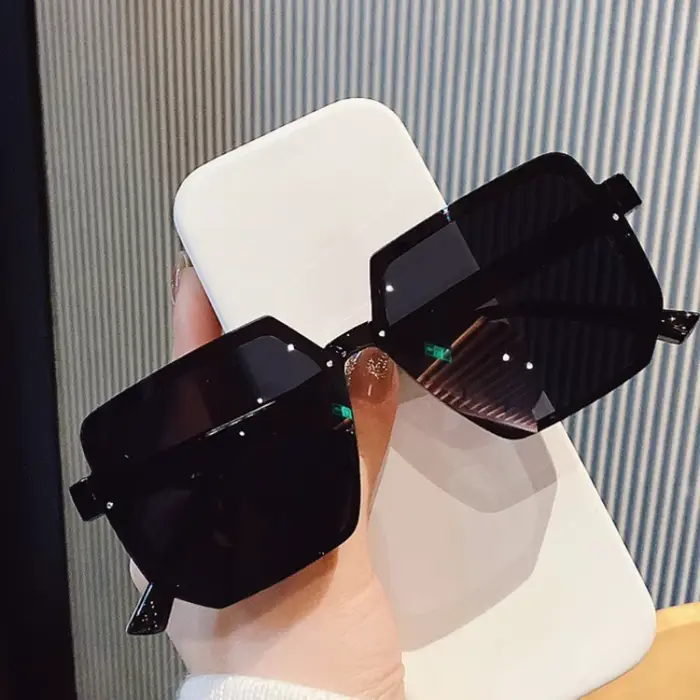 Lunettes de soleil carrées Vintage pour femmes et hommes, à grande monture, de luxe, Design de marqu