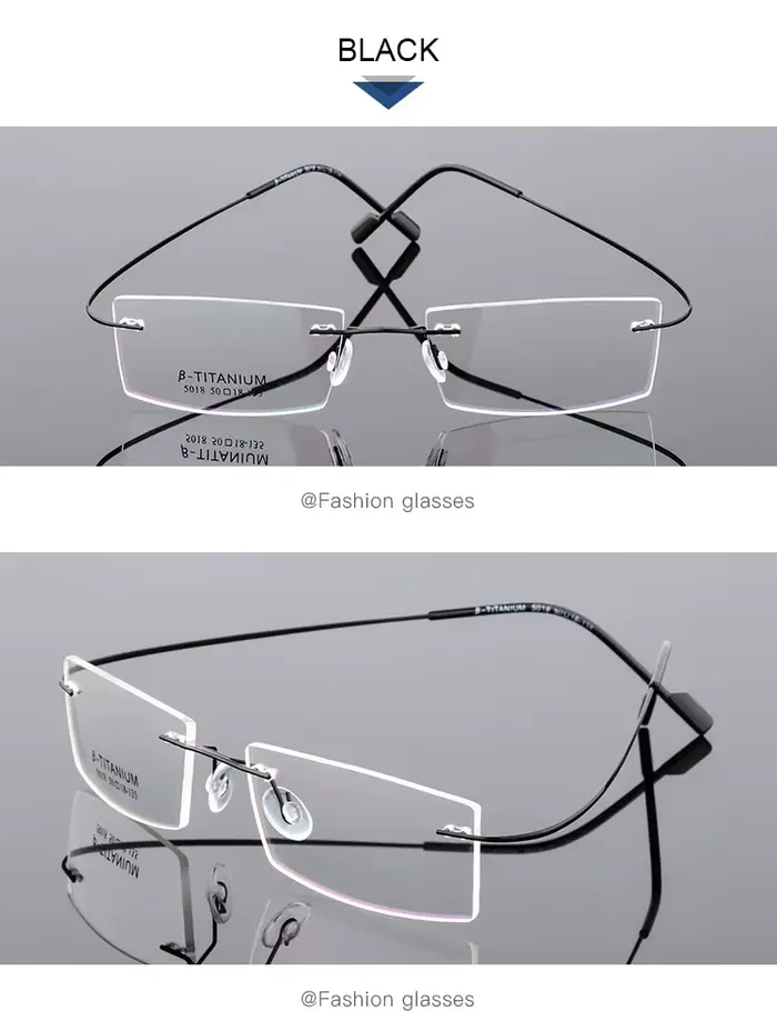 UVLAIK Super élastique titane lunettes montures hommes affaires alliage optique lunettes mâle person