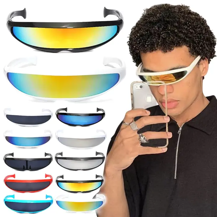 Lunettes de soleil étroites futuristes