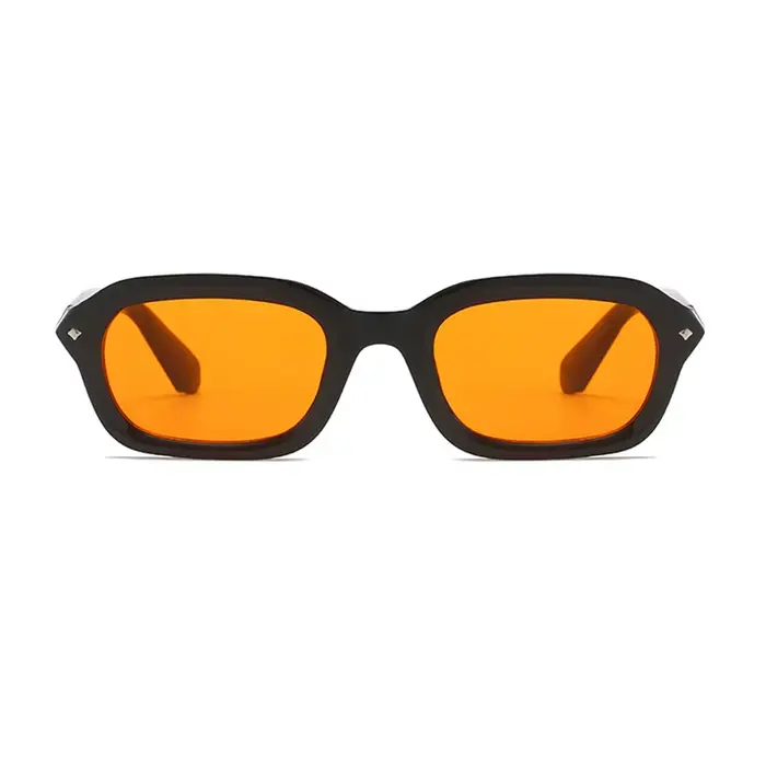 Vintage Rectangle lunettes De soleil femme mode rétro
